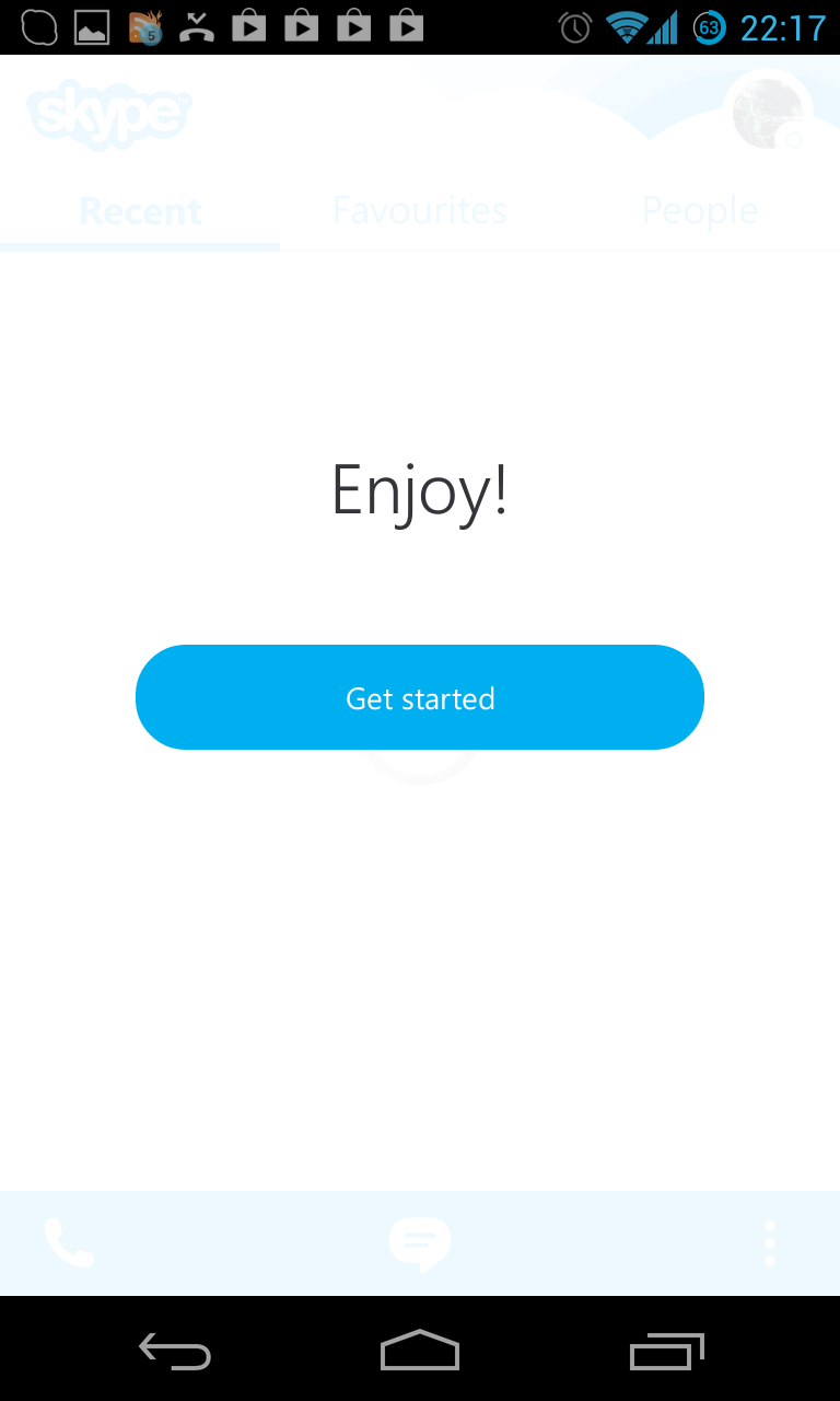 Skype - novi Android dizajn