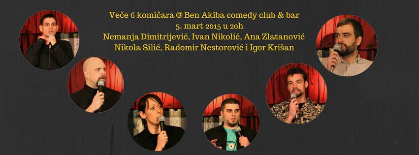 Veče 6 komičara @ Ben Akiba comedy club copy 1