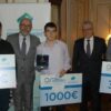 Dobitnici nagrade sa osnivacima OSA Racunarskog inzenjeringa Zeljkom Tomicem i Borisom Damjanovicem