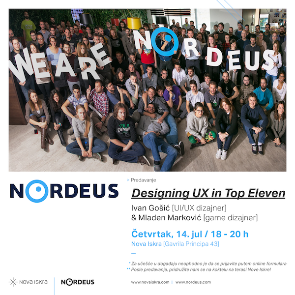 Nordeus UX Meetup Lecture 1407 web poster