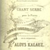 Naslovna strana kompozicije Alojza Kalauza Sto se bore misli moje iz 1850