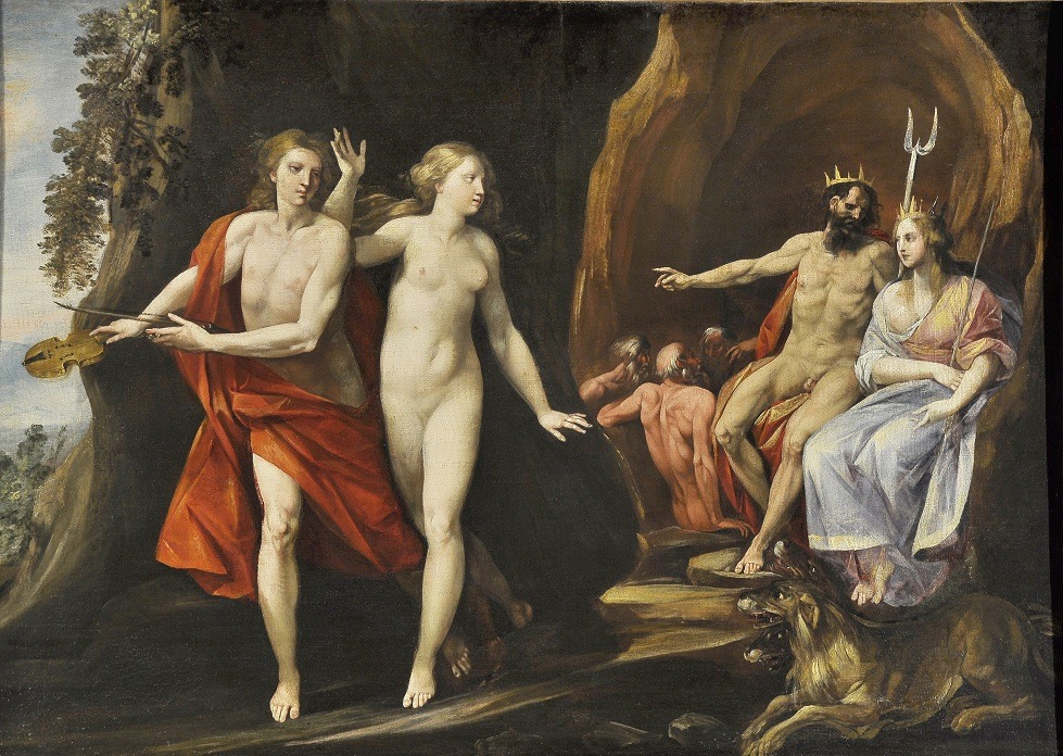Orfej i Euridika napustaju podzemlje Djuzepe Cezari nazvan Kavalijer dArpino