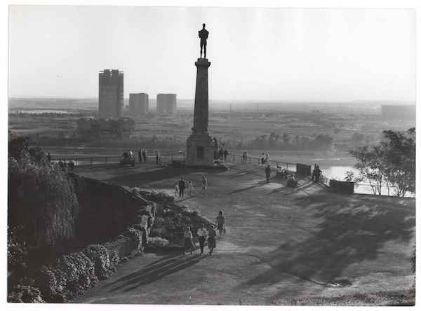 Novi Beograd gledan sa Kalemegdana fotografija Branka Turina oko 1965 Ur 12150