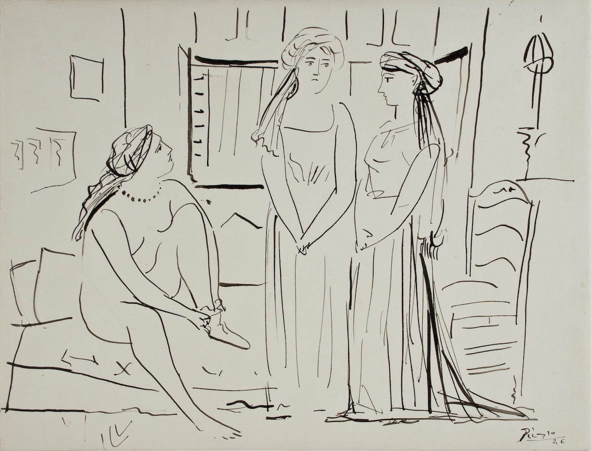 Пабло Пикасо Ентеријер са три фигуре 1926
